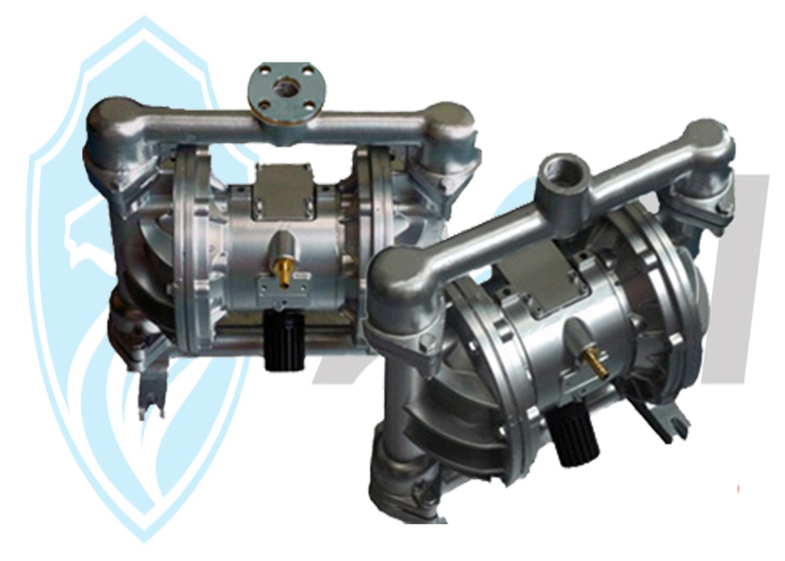Double Pneumatic Diaphragm Pump Stainless Steel For Chemical Industry