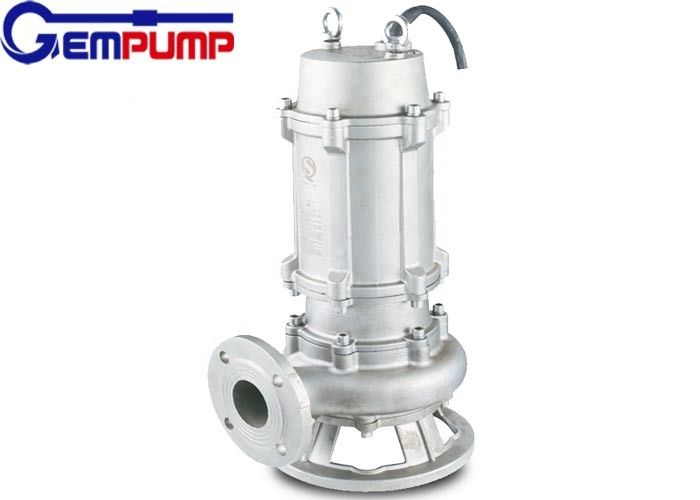 WQP SS304 Submersible Sewage Pump Megathermal Sulfuric Acid Resistant