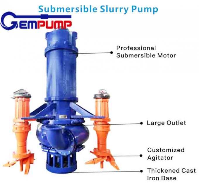 40ZJQ8122.2 Waste Sewage Sludge Pumps Vertical Submersible Sand Gold