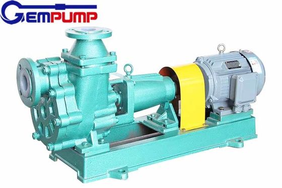 FZB Fluorine Plastic Liner Self Priming Water Pump Anti Corrosion
