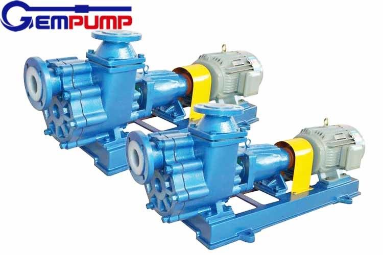 FZB Fluorine Plastic Liner Self Priming Water Pump Anti Corrosion