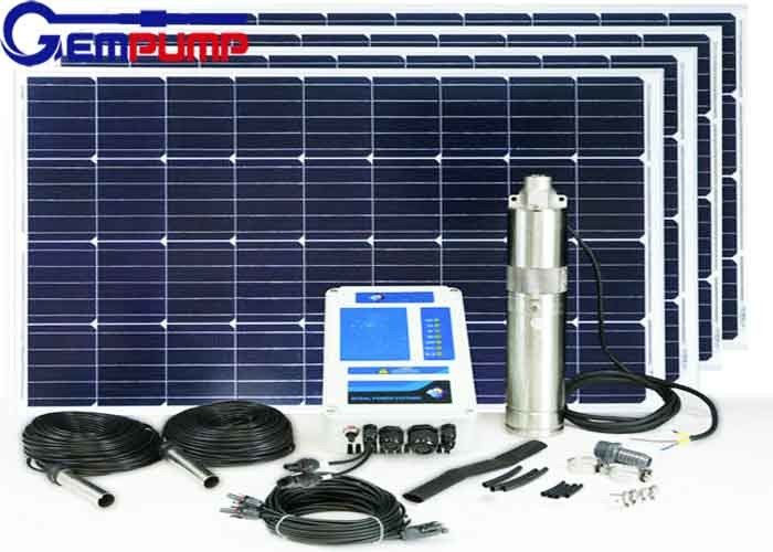 DC24V Solar Borehole Pumps Submersible Well Solar Pump For Drip Irrigation