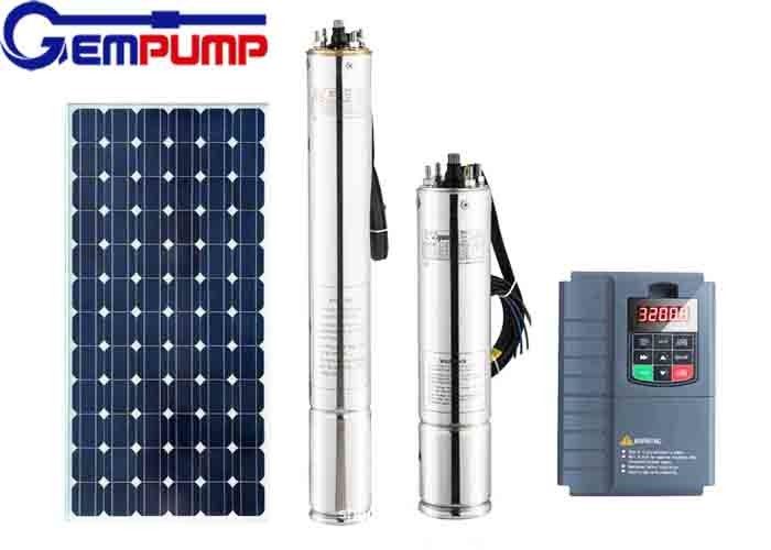 DC Stainless Steel 304 Submersible Solar Borehole Pumps For Agriculture