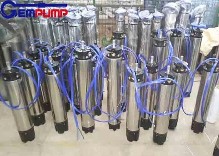 DC Stainless Steel 304 Submersible Solar Borehole Pumps For Agriculture