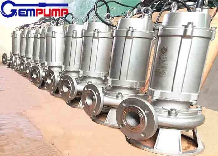 WQP SS304 Submersible Sewage Pump Megathermal Sulfuric Acid Resistant