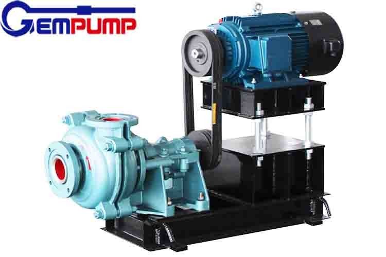 Diesel Waste Water Horizontal Slurry Pump 5 Vanes Single Suction