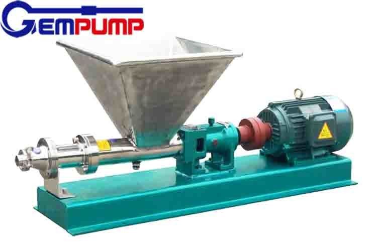 Food Grade Stainless Steel Mono Screw Pump 1400rmp Low Pressure