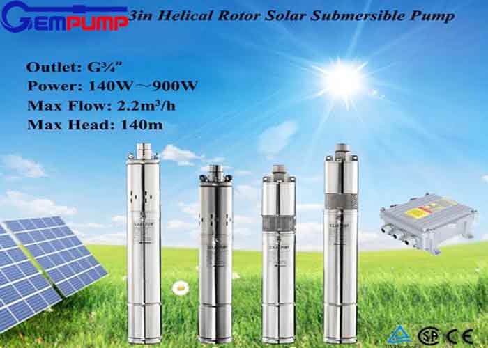 Brushless 5500W Solar Deep Well Submersible Pump 220V 380V