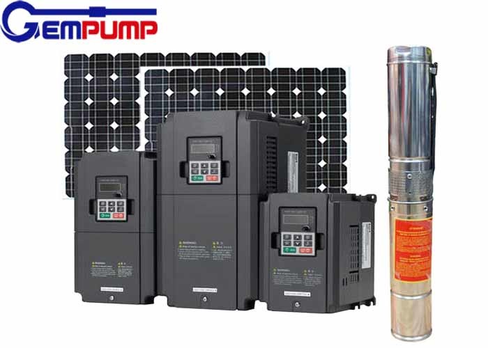 DC24V Solar Borehole Pumps Submersible Well Solar Pump For Drip Irrigation