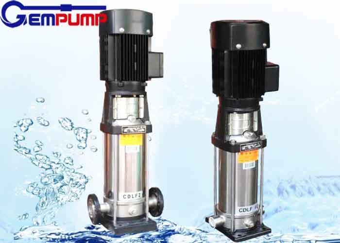 23 Bar Stainless Steel Centrifugal Pump 0.37KW Vertical Inline Multistage Pump