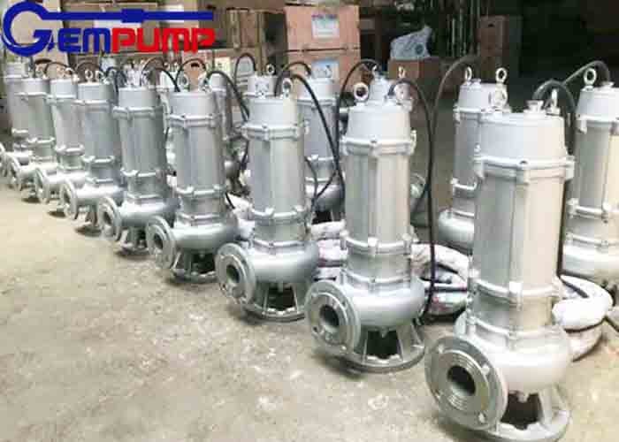 WQP SS304 Submersible Sewage Pump Megathermal Sulfuric Acid Resistant