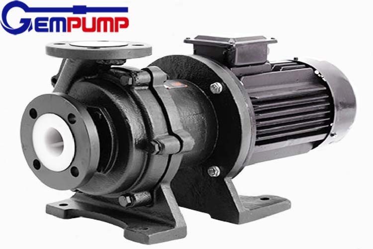 Fluorine Lined Sealless Centrifugal Pump Magnetic Drive Circulation Force Suspension
